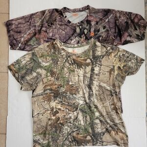 Game Winner Men's Camo/Hunting Print T-Shirts Set of 3 Long Sleeve Size XL